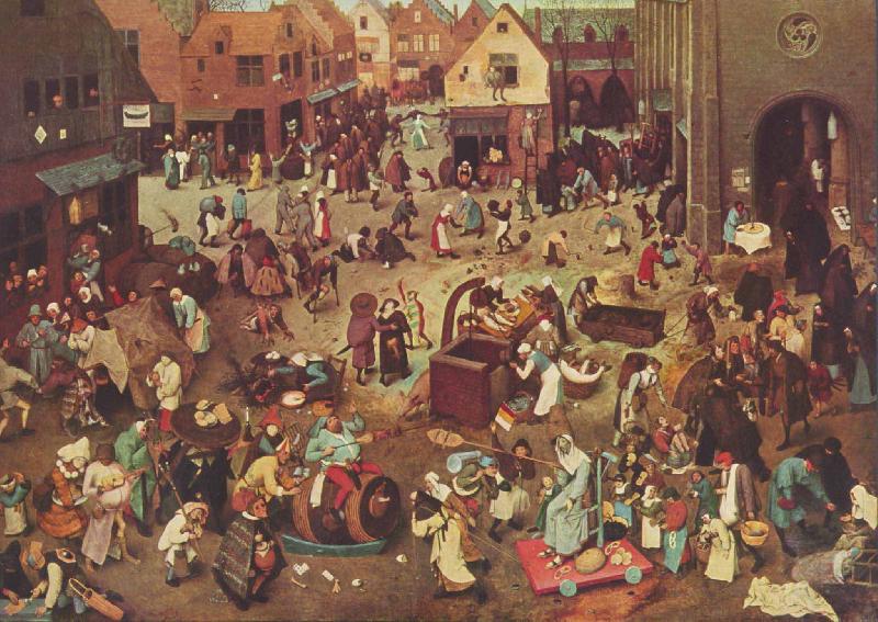Pieter Bruegel Fight Between Carnival and Lent oil painting image